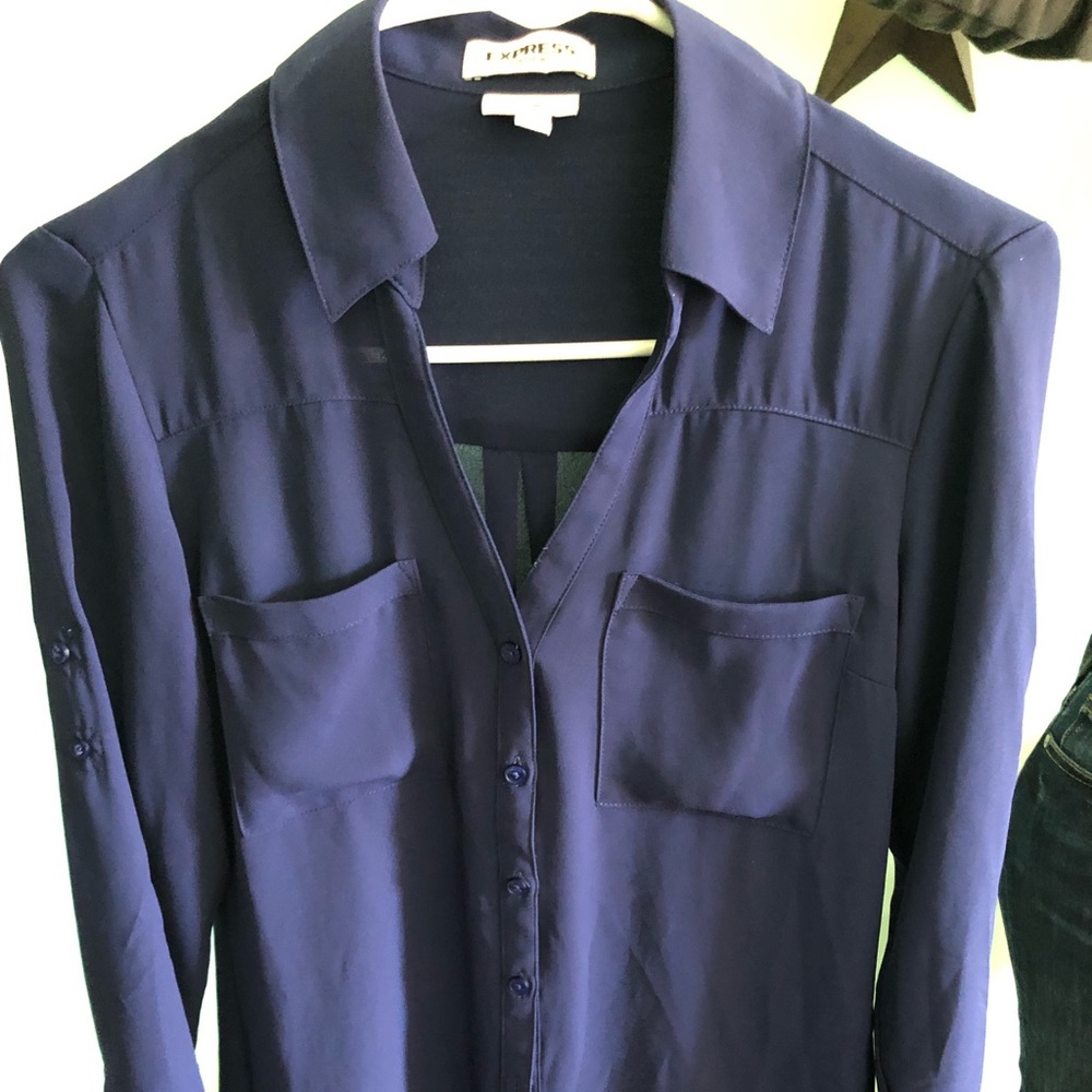 Blue Express Dress Shirt NWOT